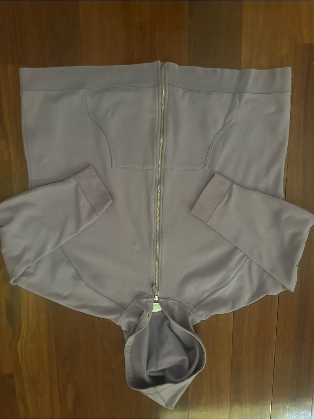 Prospirit Dark Purple Fleece Hoodie with Zipper